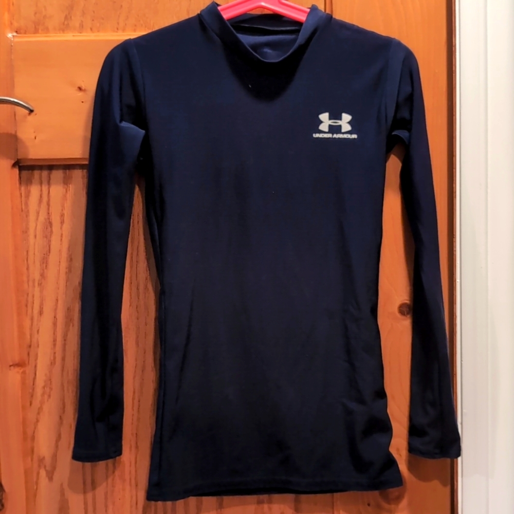 Kids Under Armour navy blue base layer